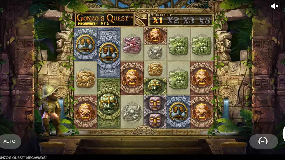 Základní obrazovka Gonzova pot Megaways 1