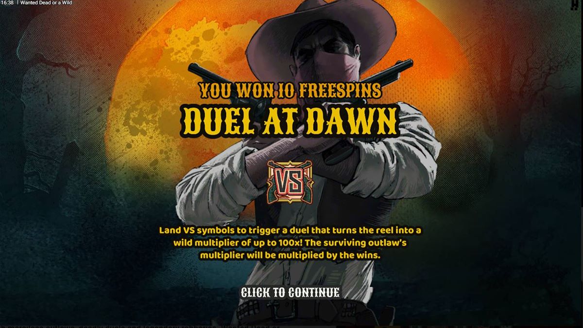 bonusová funkce wanted dead or a wild 1