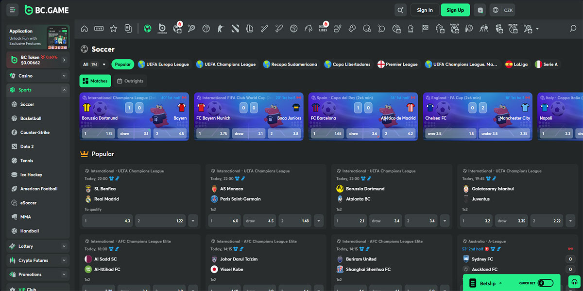 BC.Game Casino Sports Betting