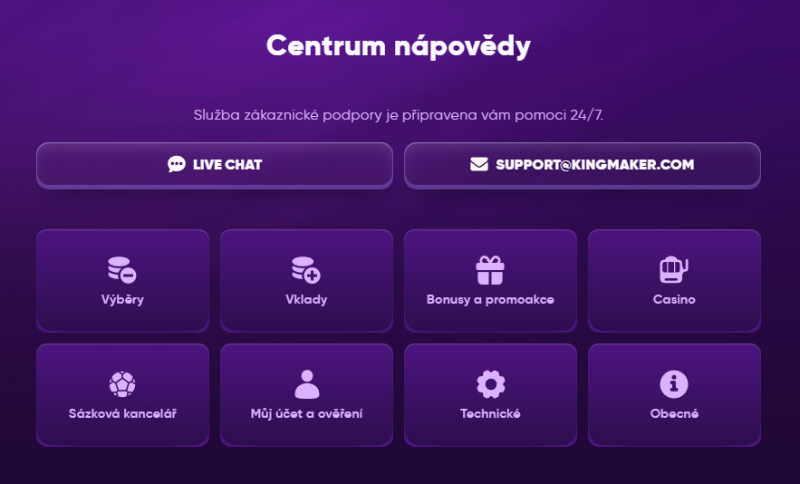 Kingmaker Casino Customer Service