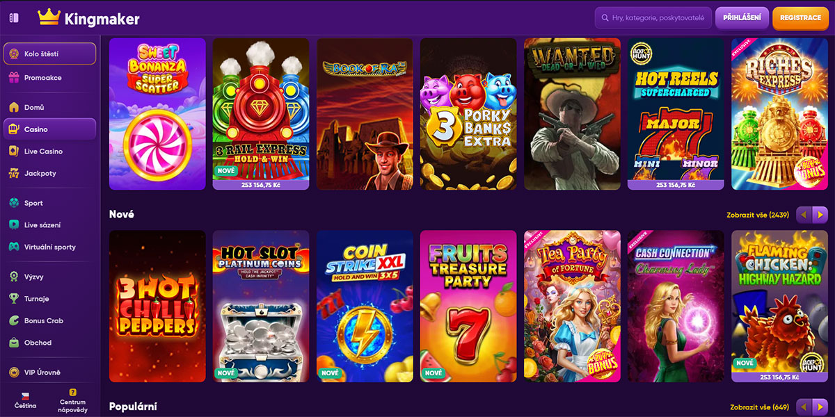 Kingmaker Casino Slot Games