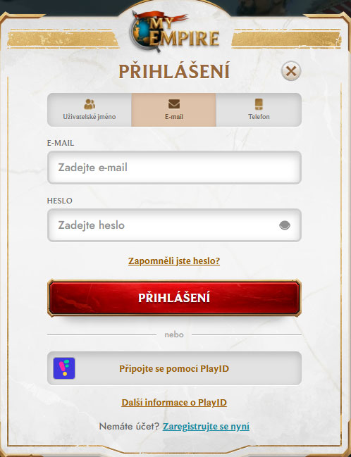 MyEmpire Casino Login