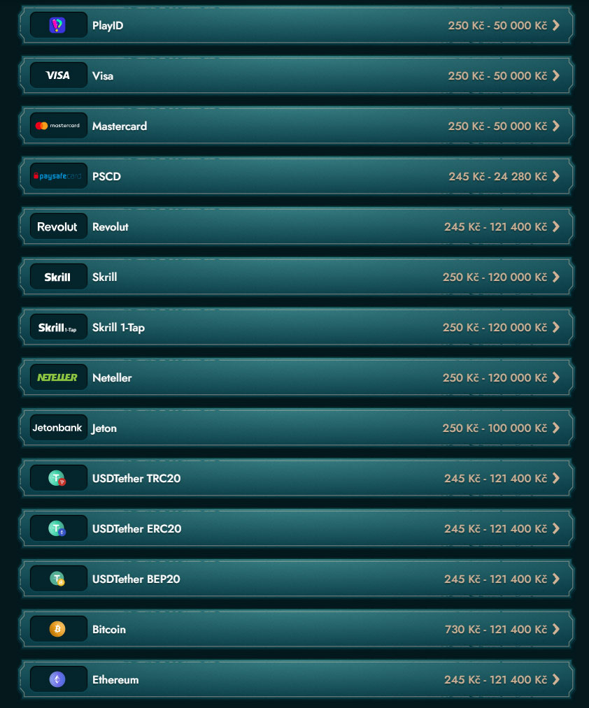 MyEmpire Casino Payments