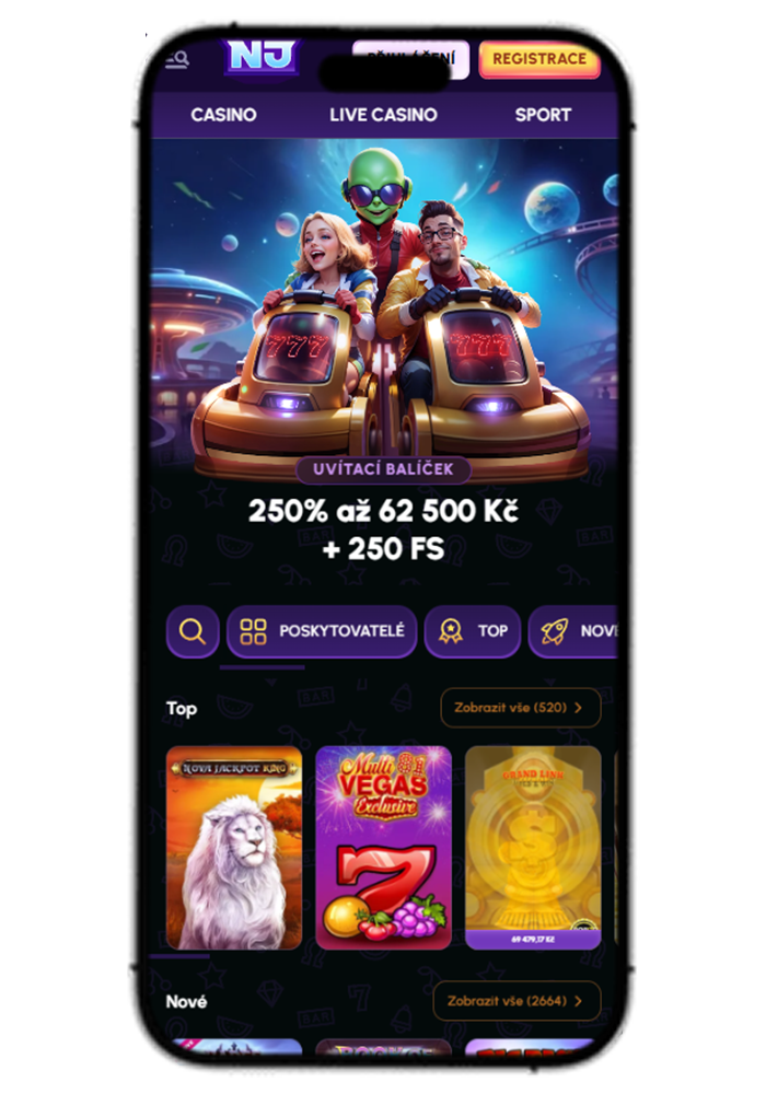 NovaJackpot Casino Mobile View