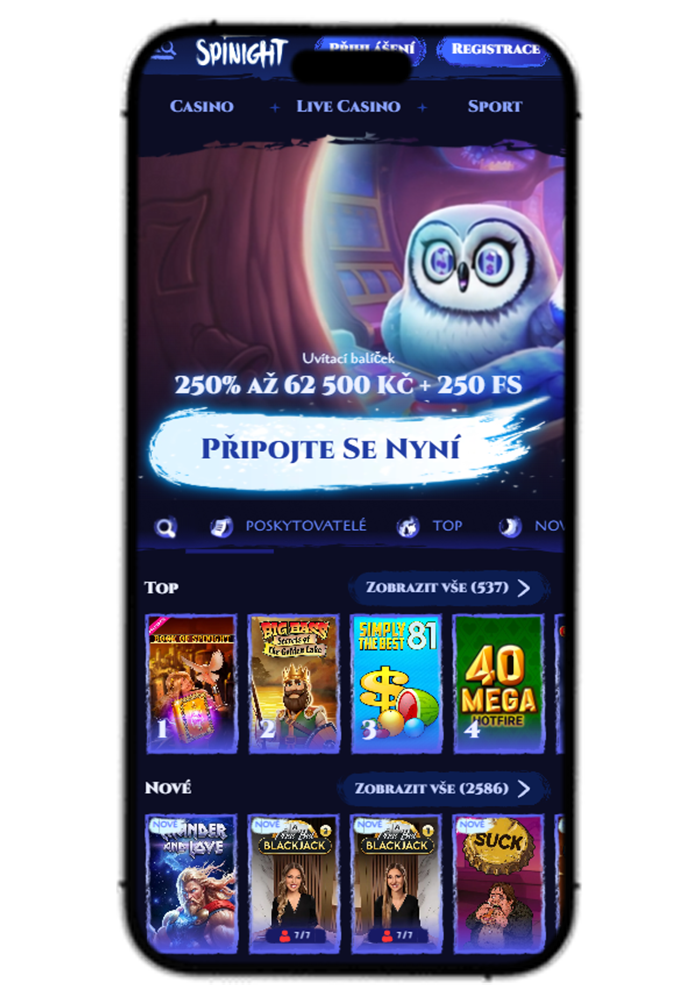 Spinight Casino Mobile View