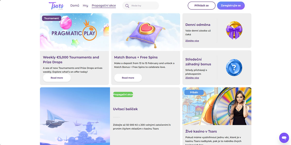 Tsars Casino Bonuses and Promotions