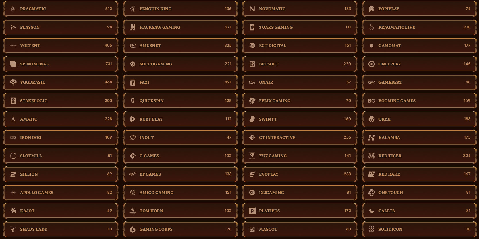 WildRobin-Casino-Providers