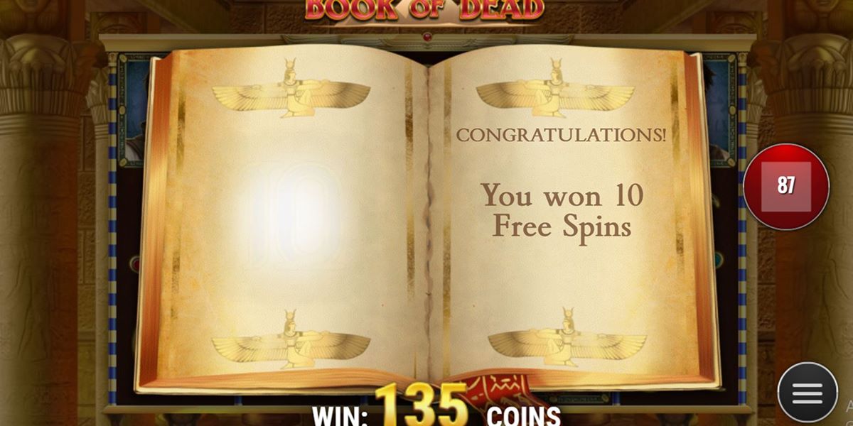 book of dead bonusová funkce 1