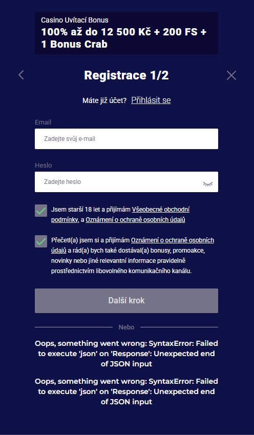Frumzi Casino Register