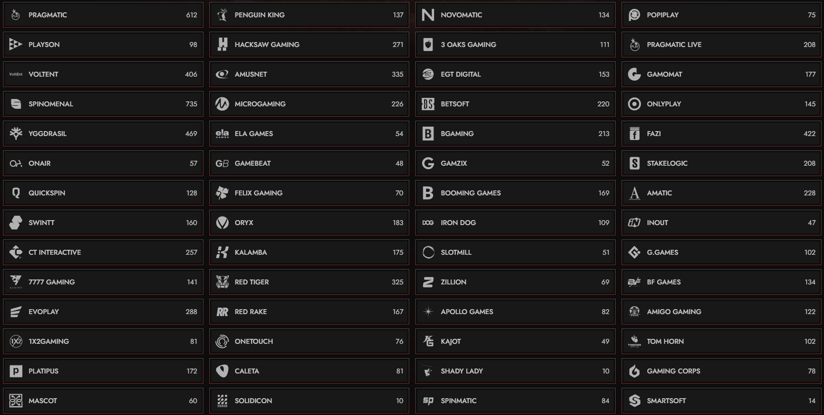 Legiano-Casino-Providers