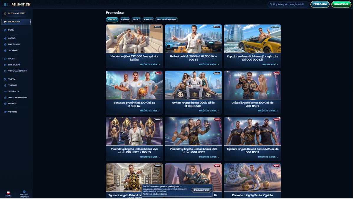 Millioner Casino Bonuses