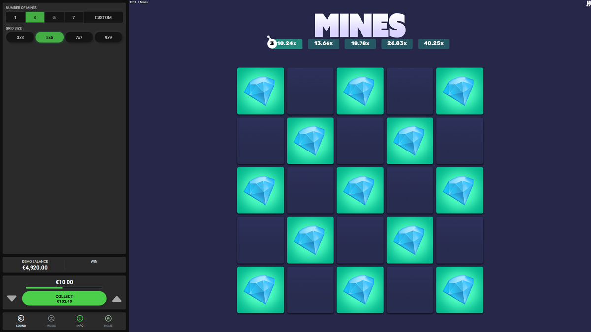 Mines base-play