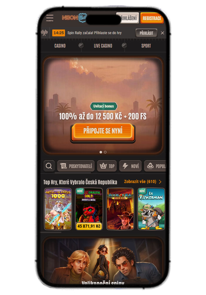 Neon54 Casino Mobile