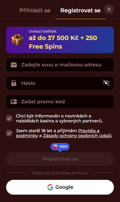 Roman Casino Register