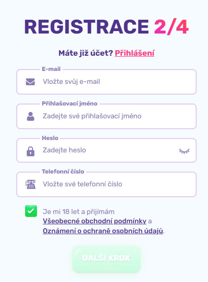 SlotsPalace Casino Register