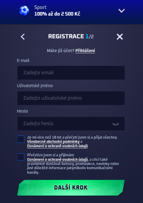 Sportaza Casino Register