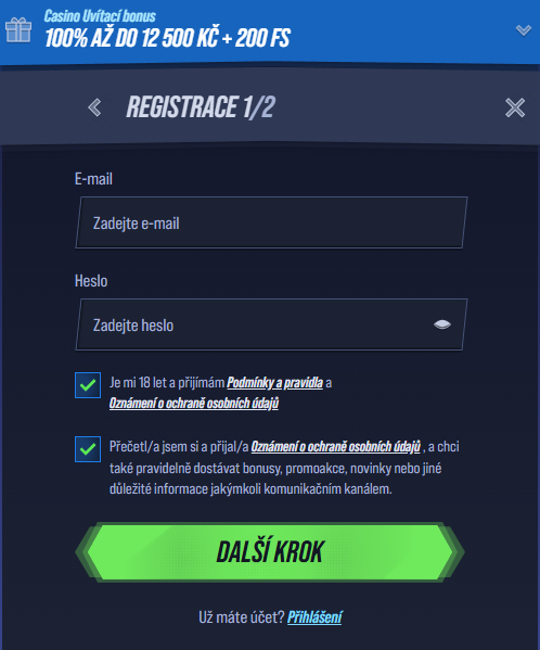 VegasHero Casino Register