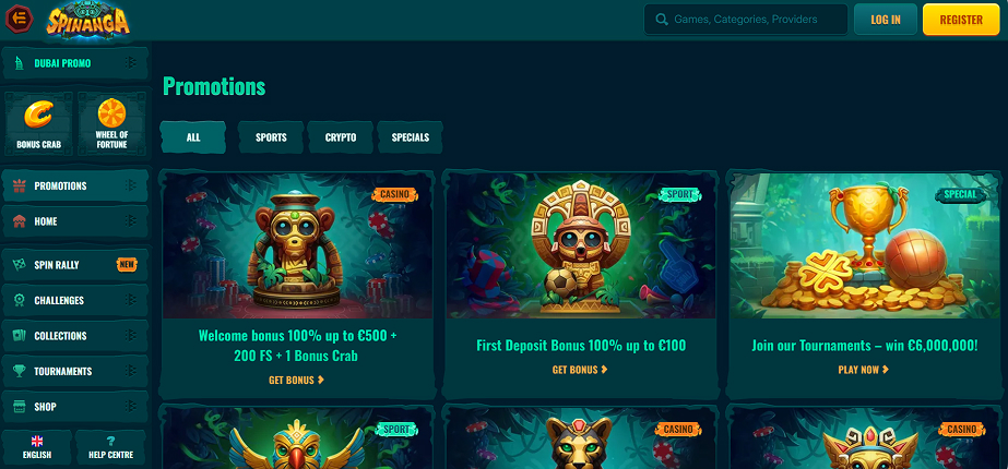 Spinanga Casino Promotions