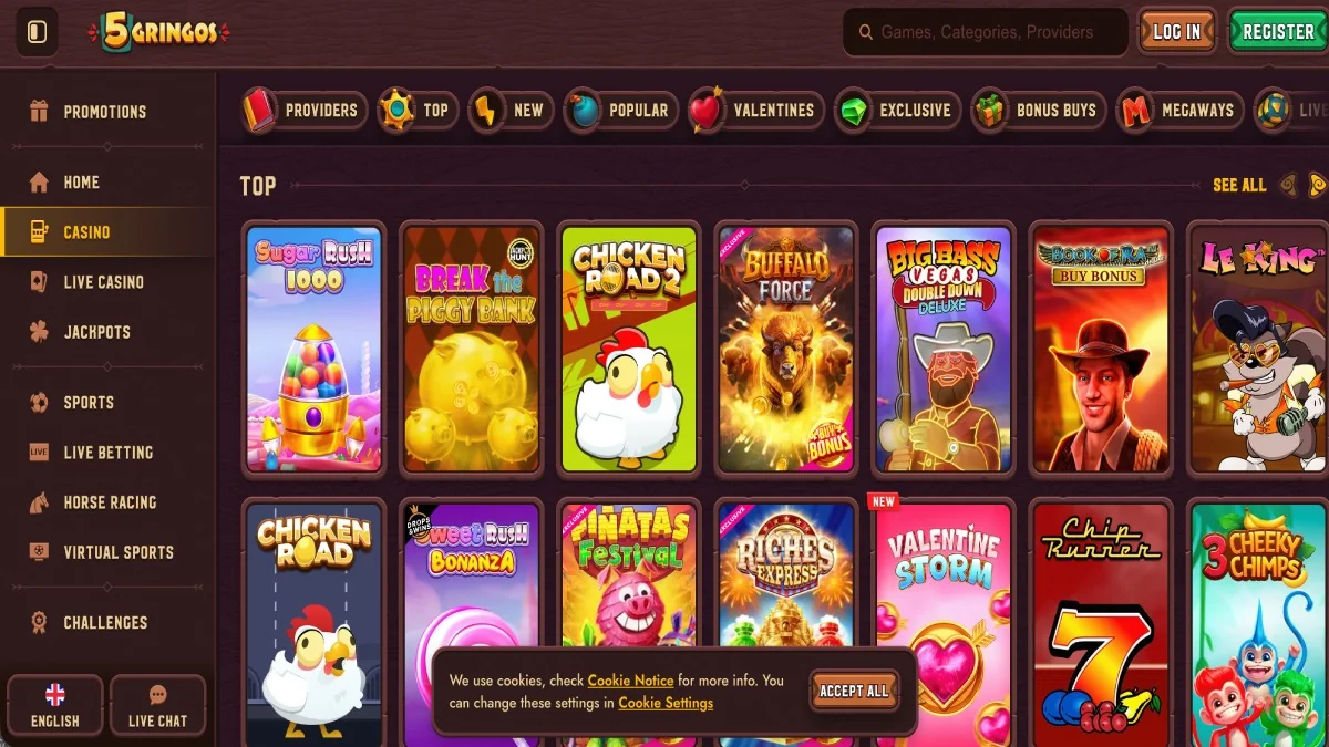 5 Gringos Casino Herní Kolekce