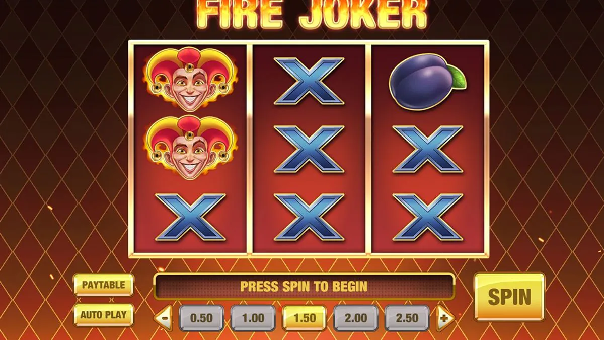 Základní obrazovka Fire Joker 1