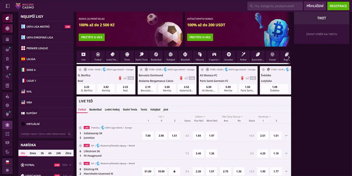 Malina Casino Sports Betting