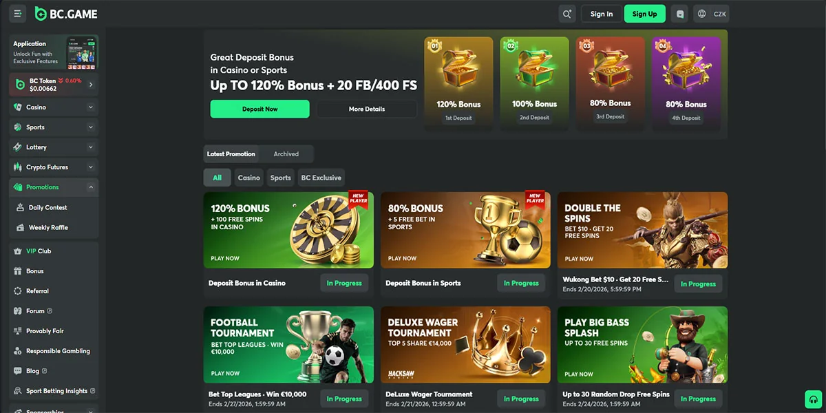 BC.Game Casino Bonuses and Promotions