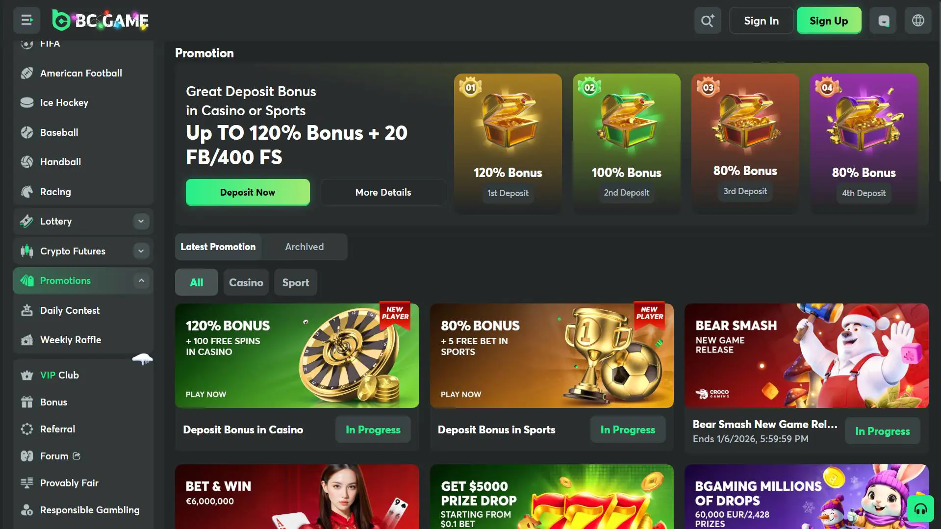 BC.Game Casino Promotions