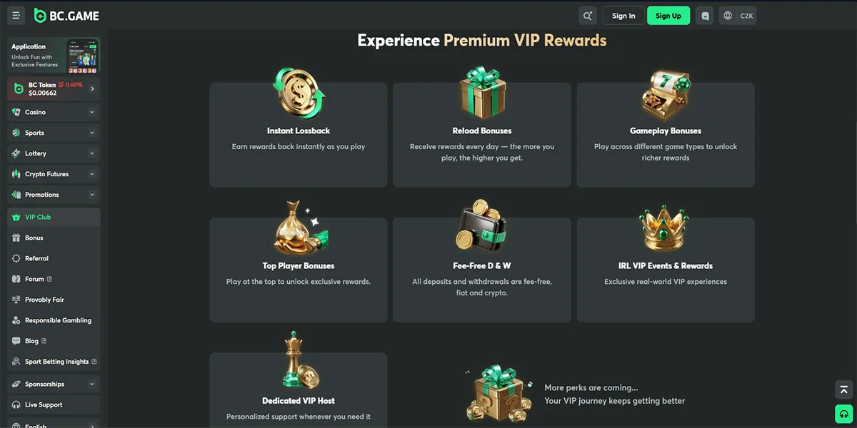 BC.Game Casino VIP Program