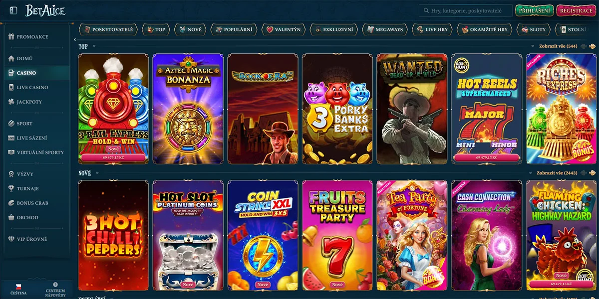 BetAlice Casino Slot Games