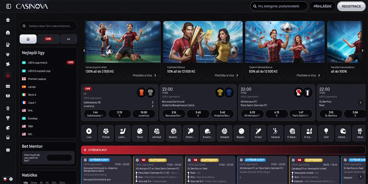 Casinova Casino Sports Betting