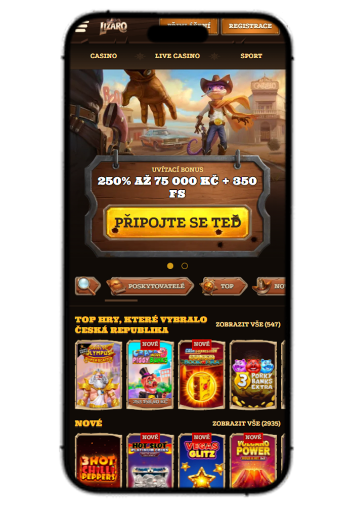 Lizaro Casino Mobile View