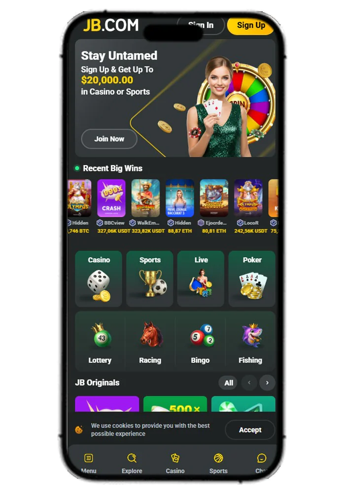 JD Casino Mobile Shot