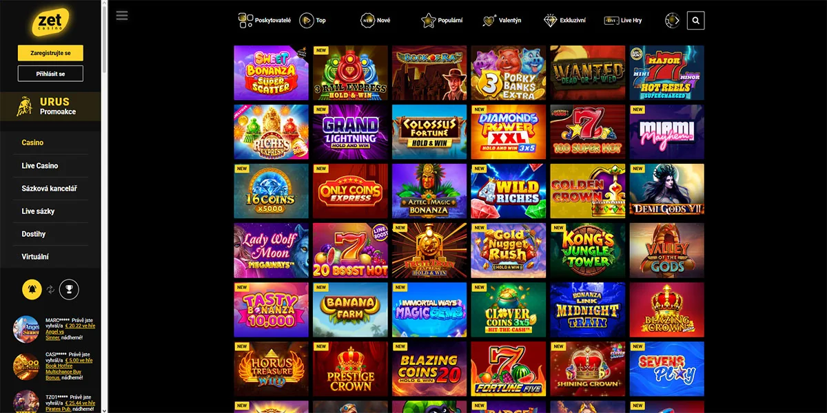 Zet Casino Slot Games