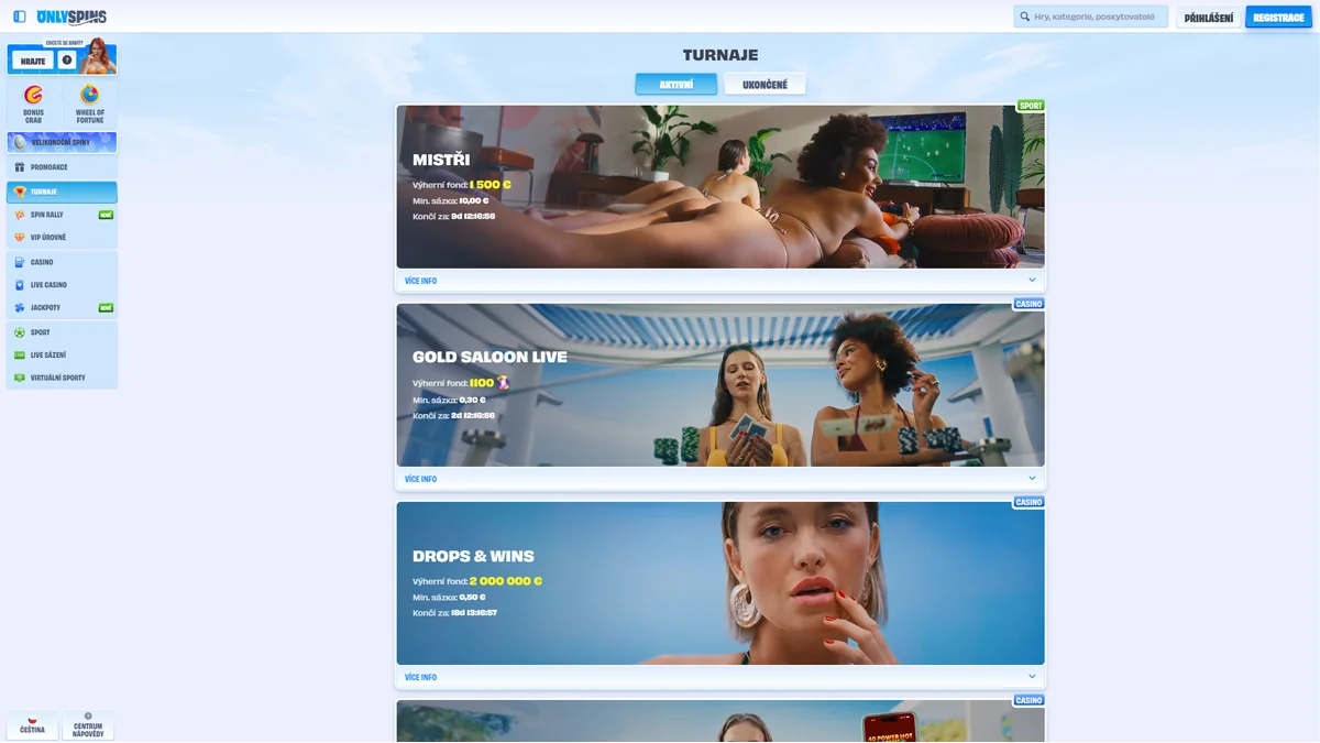 OnlySpins Casino Tournaments