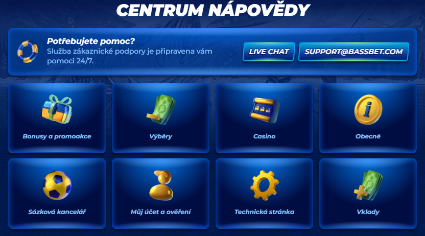 BassBet Casino Help Centre