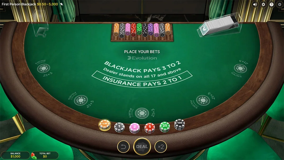 Live Blackjack Bet