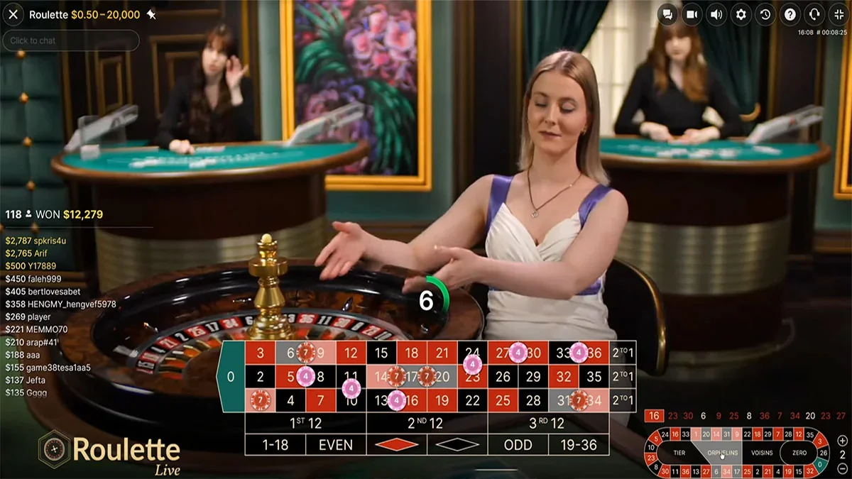 Live Roulette Bet