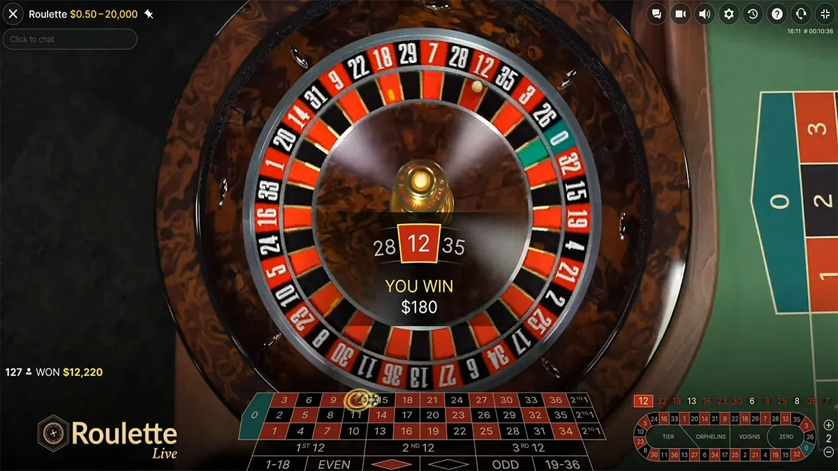 Live Roulette Win