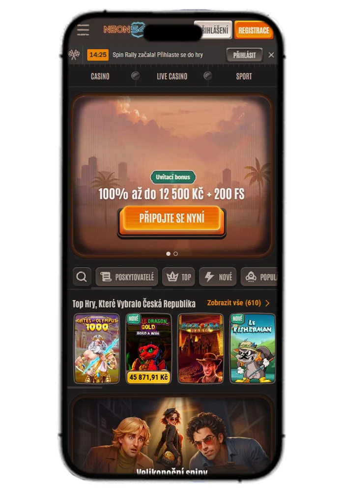 Neon54 Casino Mobile