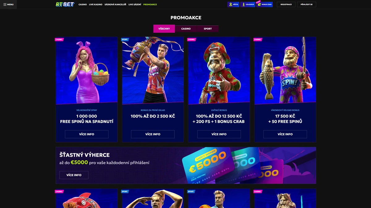 RTBet Casino Bonus