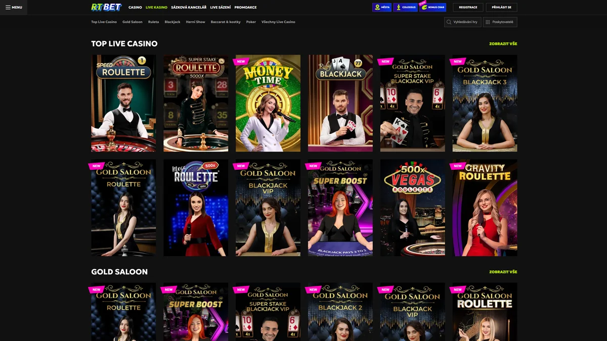 RTBet Casino live Casino