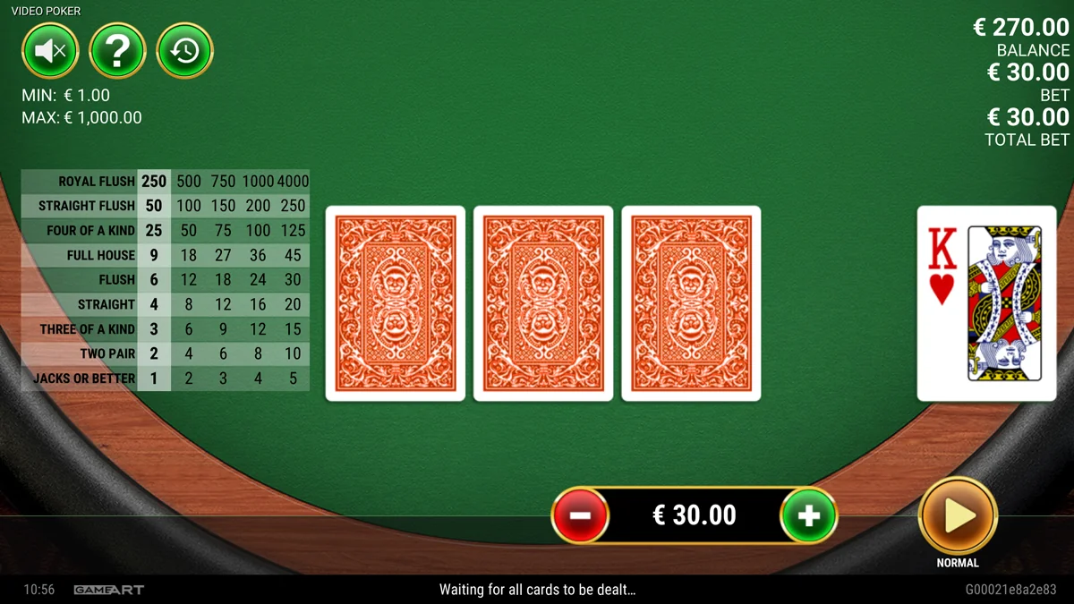 Video pokerdraw