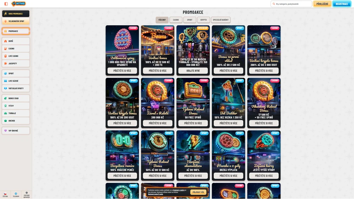 Wyns Casino Bonuses