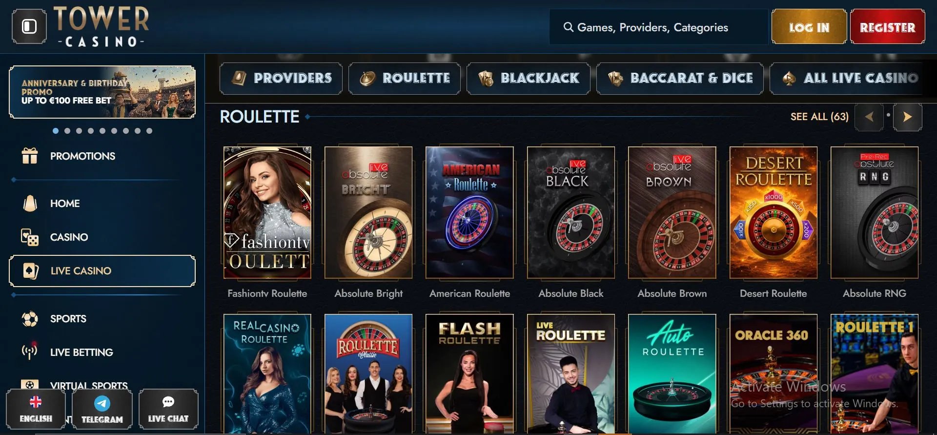 tower-casino-live-games