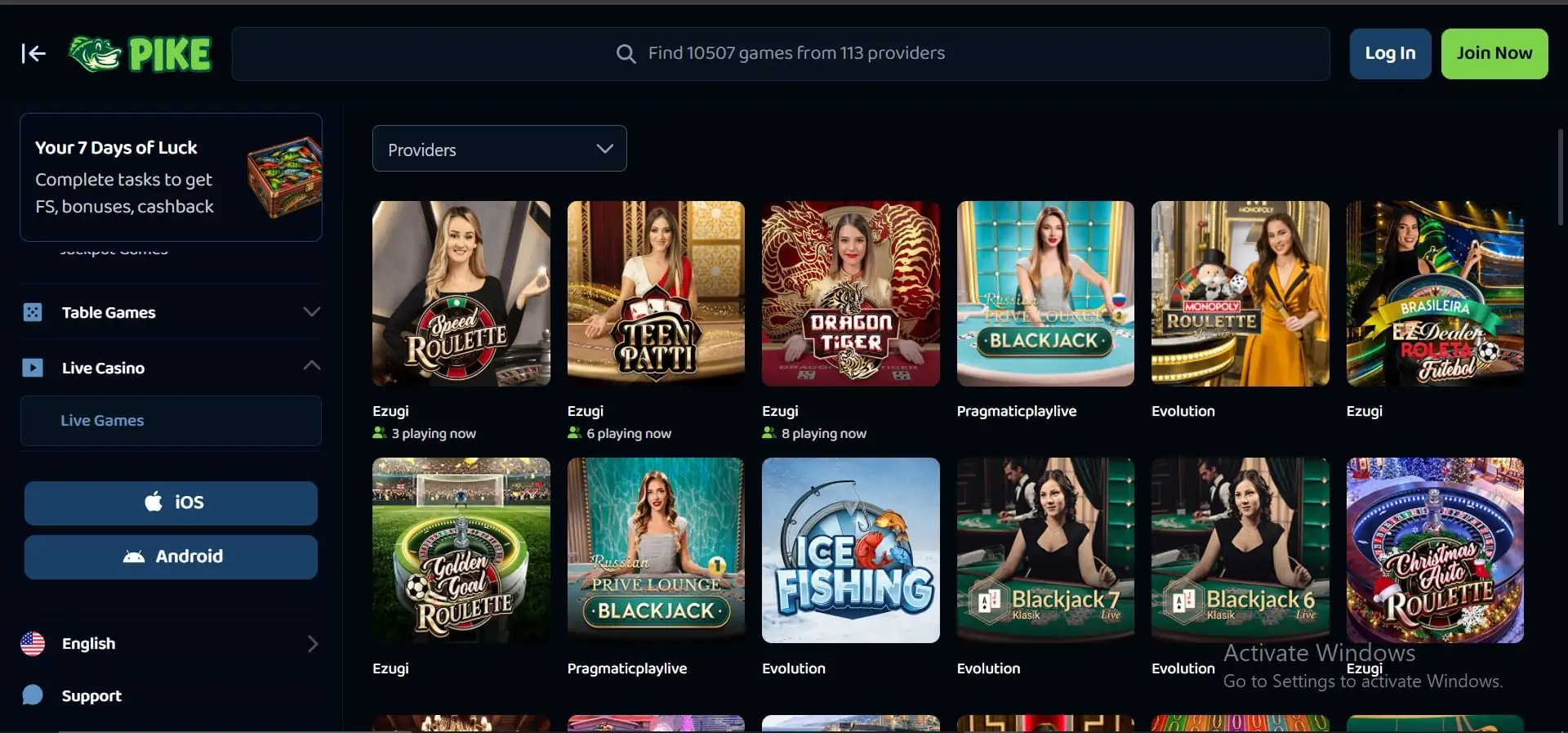 pike-casino-live-games